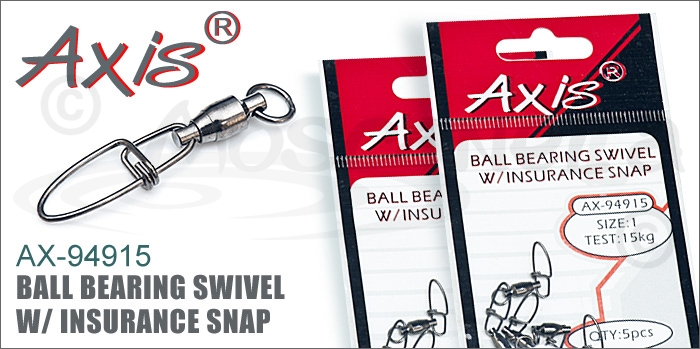 Изображение Axis AX-94915 Ball Bearing Swivel w/ Insurance Snap